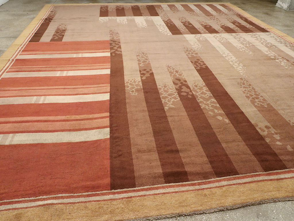 Vintage French Large Art Deco Carpet, No.31870 - Galerie Shabab