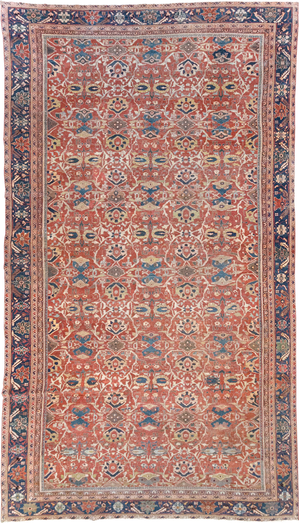 Antique Persian Mahal Large Carpet, No.31874 - Galerie Shabab