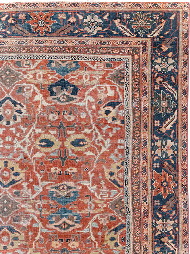 Antique Persian Mahal Large Carpet, No.31874 - Galerie Shabab