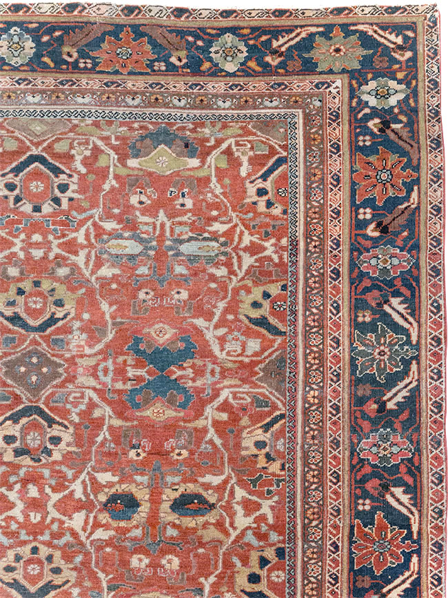 Antique Persian Mahal Large Carpet, No.31874 - Galerie Shabab