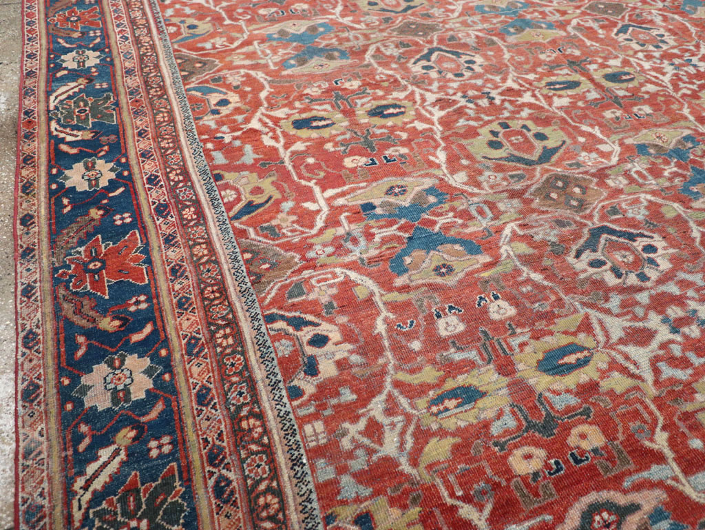 Antique Persian Mahal Large Carpet, No.31874 - Galerie Shabab