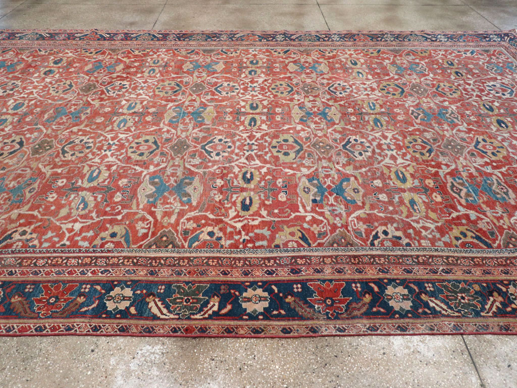 Antique Persian Mahal Large Carpet, No.31874 - Galerie Shabab