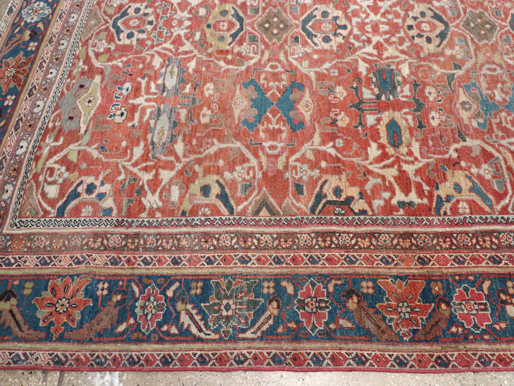 Antique Persian Mahal Large Carpet, No.31874 - Galerie Shabab