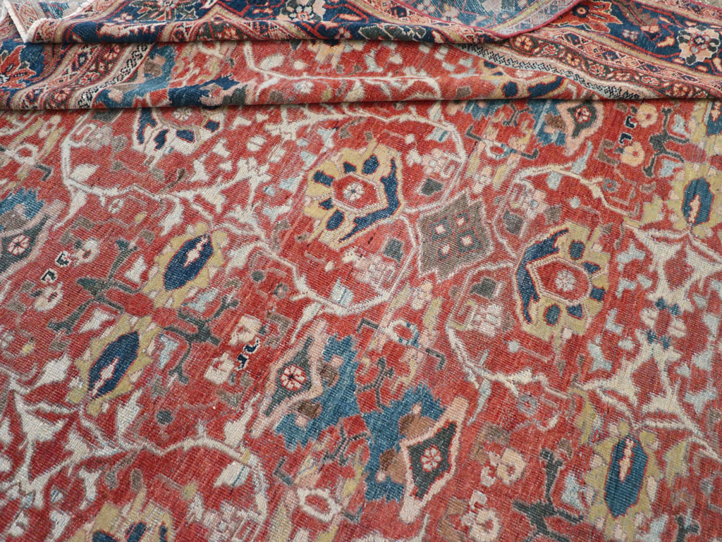 Antique Persian Mahal Large Carpet, No.31874 - Galerie Shabab