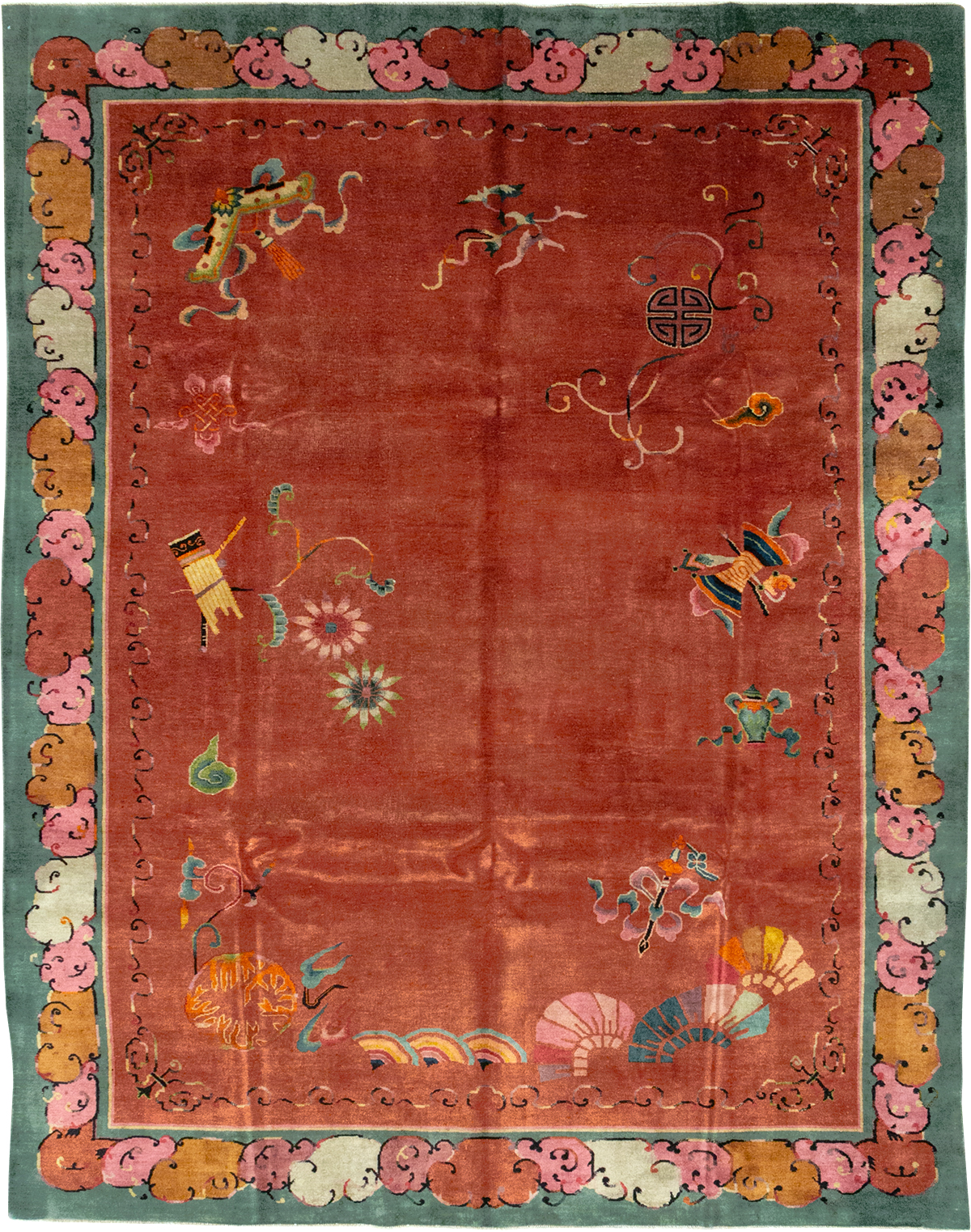 Vintage Chinese Art Deco Room Size Carpet, No.31885 - Galerie Shabab