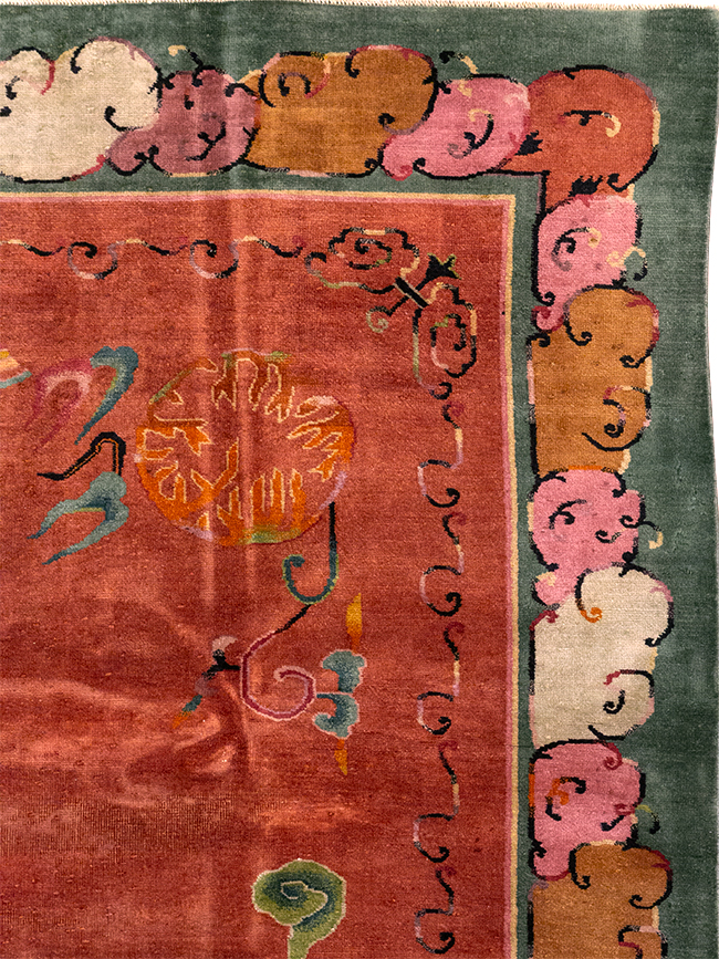 Vintage Chinese Art Deco Room Size Carpet, No.31885 - Galerie Shabab