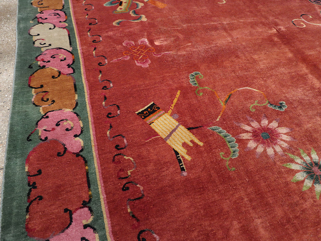 Vintage Chinese Art Deco Room Size Carpet, No.31885 - Galerie Shabab