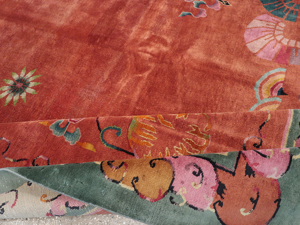 Vintage Chinese Art Deco Room Size Carpet, No.31885 - Galerie Shabab