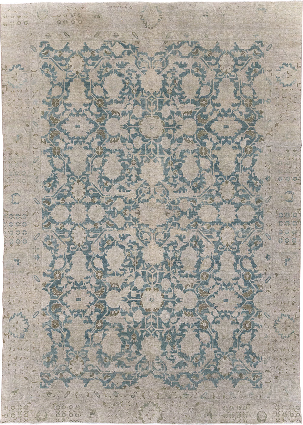 Antique Persian Tabriz Small Room Size Carpet, No.31889 - Galerie Shabab