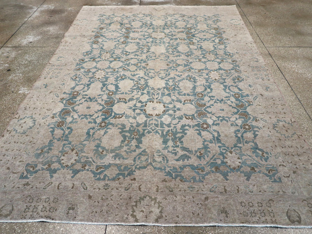 Antique Persian Tabriz Small Room Size Carpet, No.31889 - Galerie Shabab