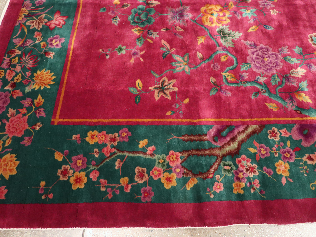 Vintage Chinese Art Deco Carpet, No.31896 - Galerie Shabab