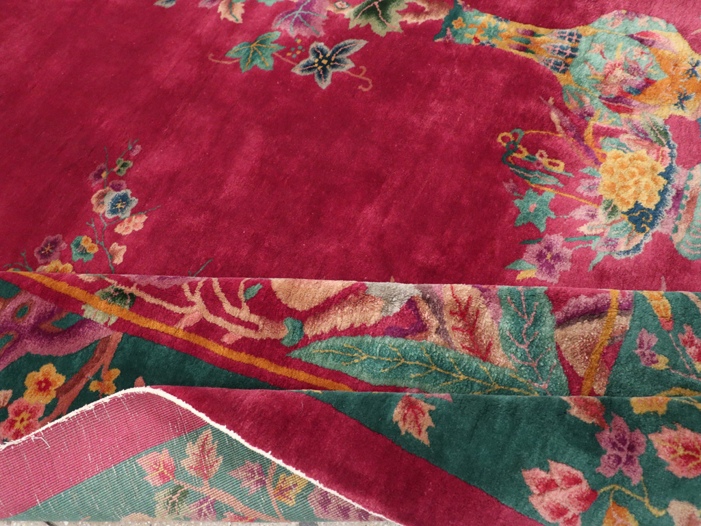 Vintage Chinese Art Deco Carpet, No.31896 - Galerie Shabab