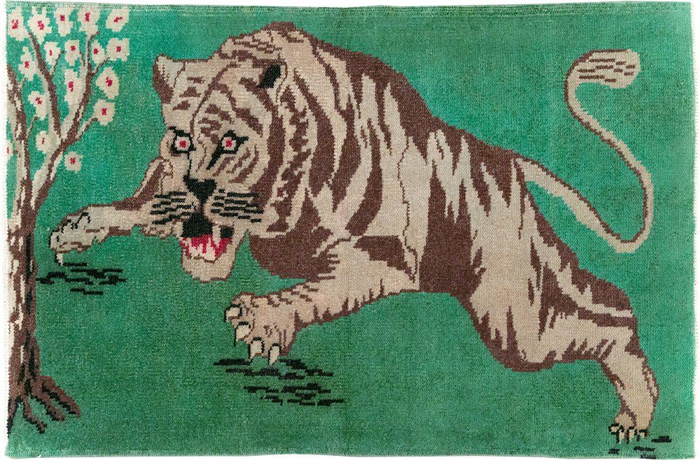 Vintage Turkish Anatolian Pictorial Rug, No.31898 - Galerie Shabab