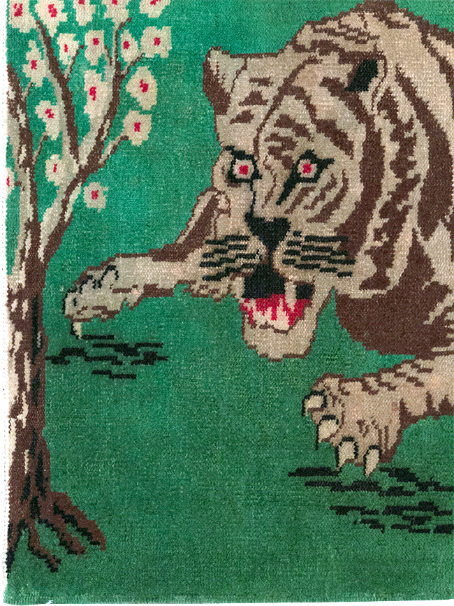 Vintage Turkish Anatolian Pictorial Rug, No.31898 - Galerie Shabab