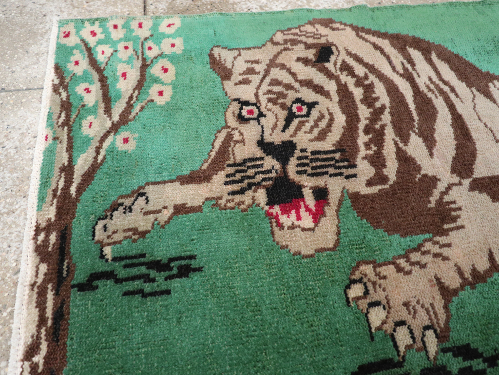 Vintage Turkish Anatolian Pictorial Rug, No.31898 - Galerie Shabab