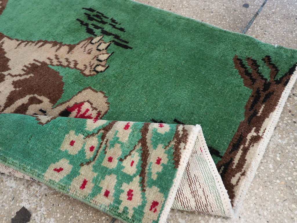 Vintage Turkish Anatolian Pictorial Rug, No.31898 - Galerie Shabab