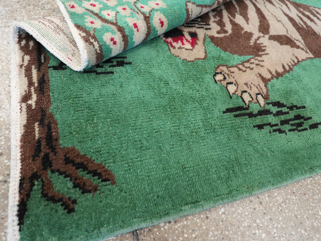 Vintage Turkish Anatolian Pictorial Rug, No.31898 - Galerie Shabab