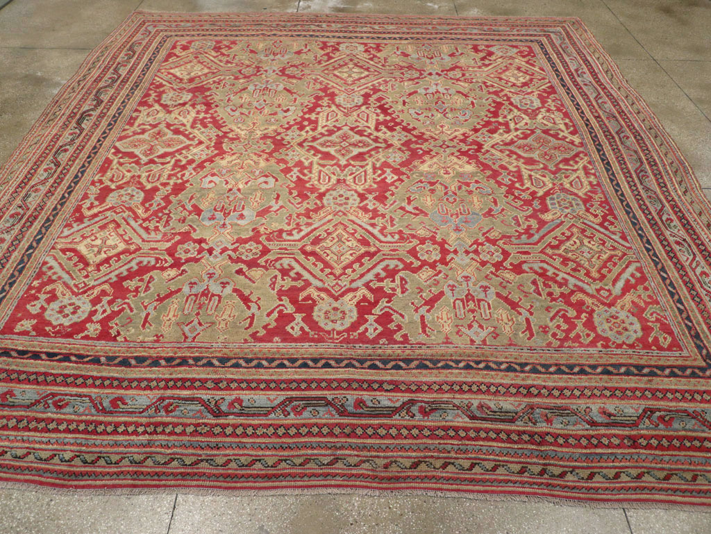 Antique Turkish Oushak Large Room Size Carpet, No.31899 - Galerie Shabab