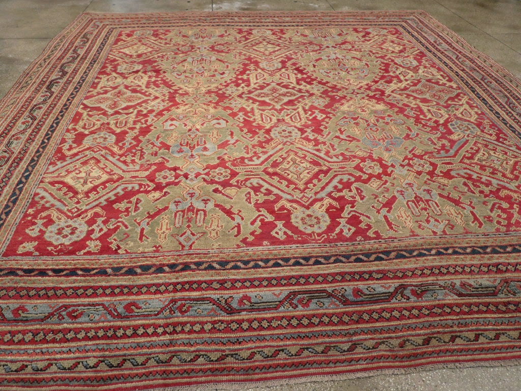 Antique Turkish Oushak Large Room Size Carpet, No.31899 - Galerie Shabab