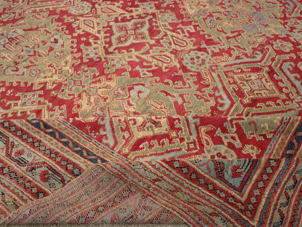 Antique Turkish Oushak Large Room Size Carpet, No.31899 - Galerie Shabab