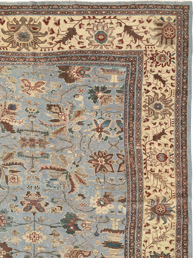 Antique Persian Mahal Large Room Size Carpet, No.31900 - Galerie Shabab