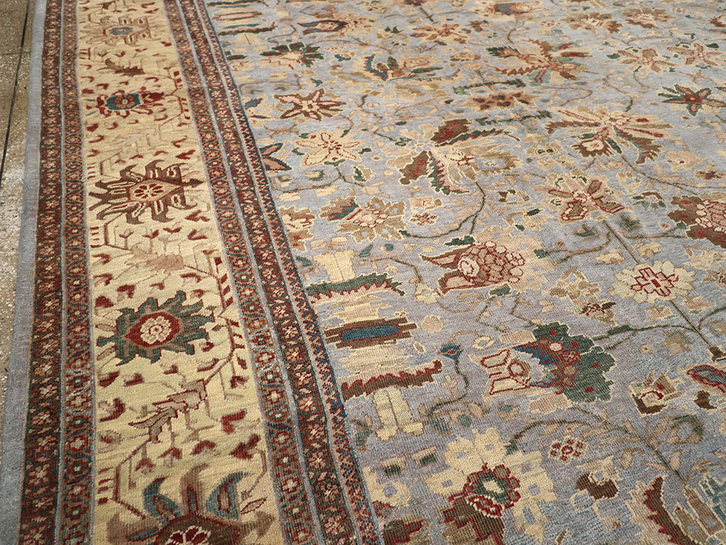Antique Persian Mahal Large Room Size Carpet, No.31900 - Galerie Shabab