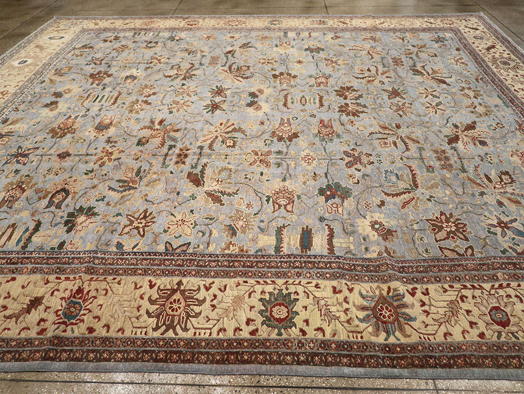 Antique Persian Mahal Large Room Size Carpet, No.31900 - Galerie Shabab