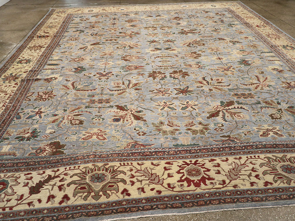 Antique Persian Mahal Large Room Size Carpet, No.31900 - Galerie Shabab