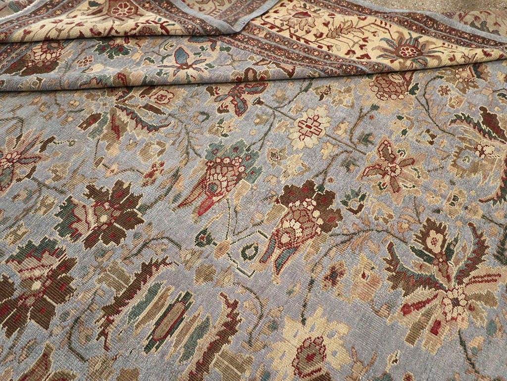 Antique Persian Mahal Large Room Size Carpet, No.31900 - Galerie Shabab