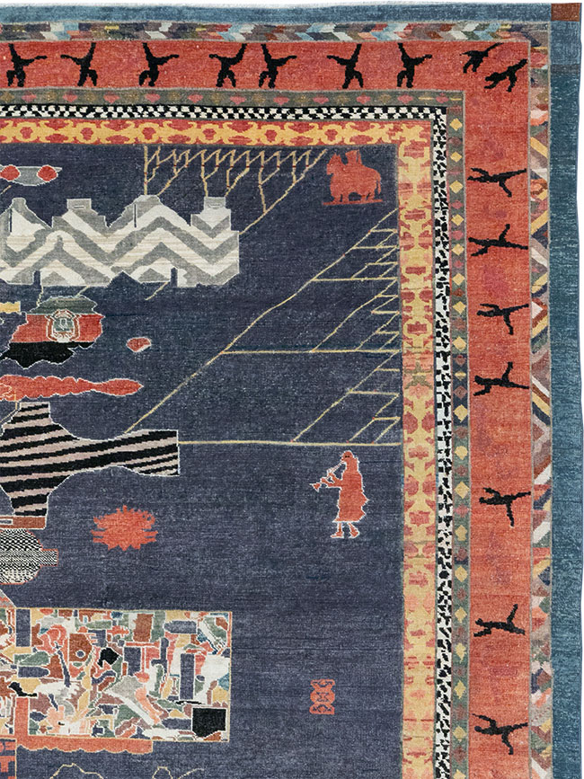 Vintage Turkish Anatolian Accent Carpet, No.31901 - Galerie Shabab