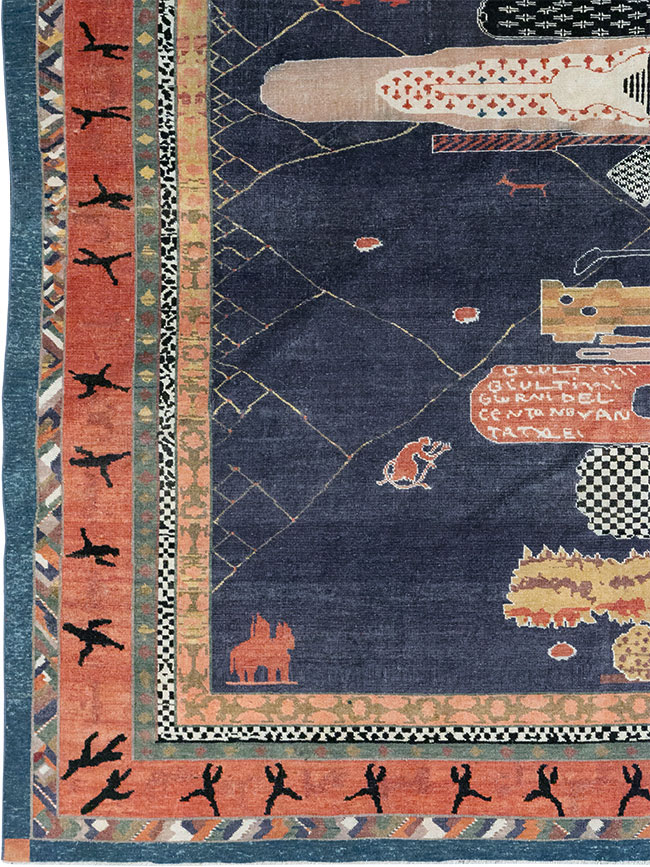 Vintage Turkish Anatolian Accent Carpet, No.31901 - Galerie Shabab