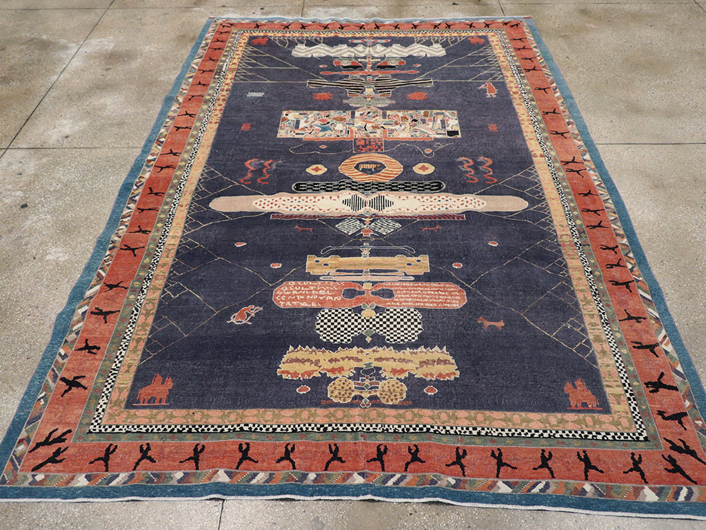 Vintage Turkish Anatolian Accent Carpet, No.31901 - Galerie Shabab