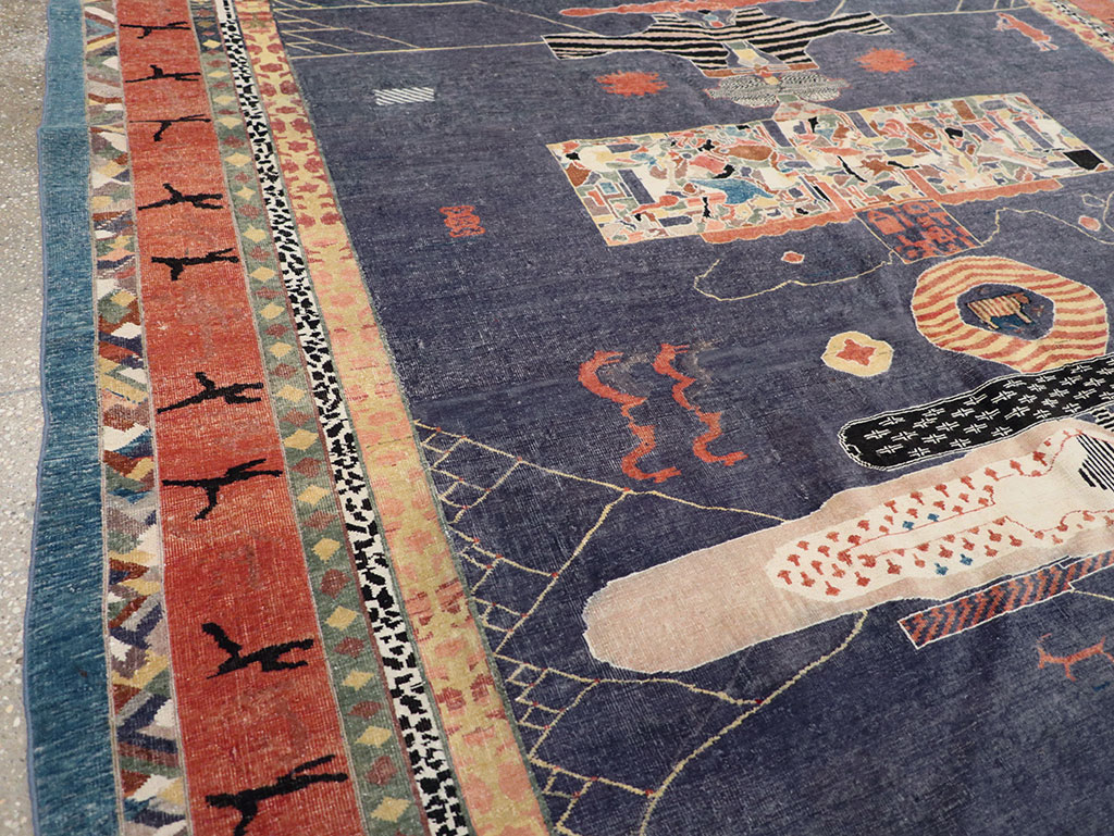 Vintage Turkish Anatolian Accent Carpet, No.31901 - Galerie Shabab