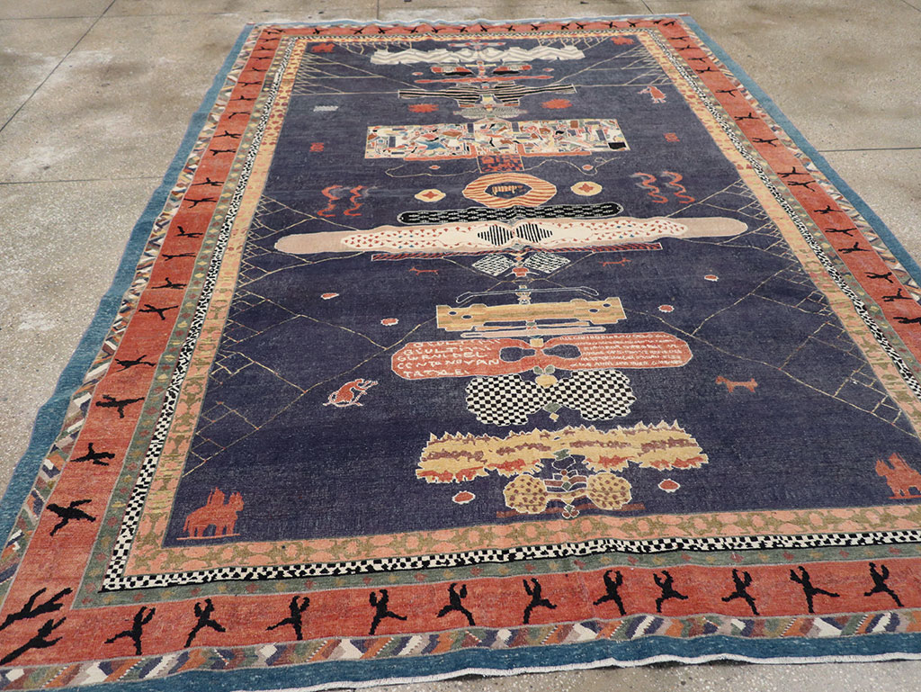 Vintage Turkish Anatolian Accent Carpet, No.31901 - Galerie Shabab