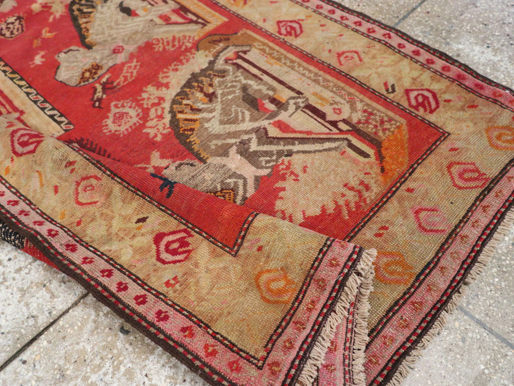 Antique Russian Karabagh Pictorial Rug, No.31914 - Galerie Shabab