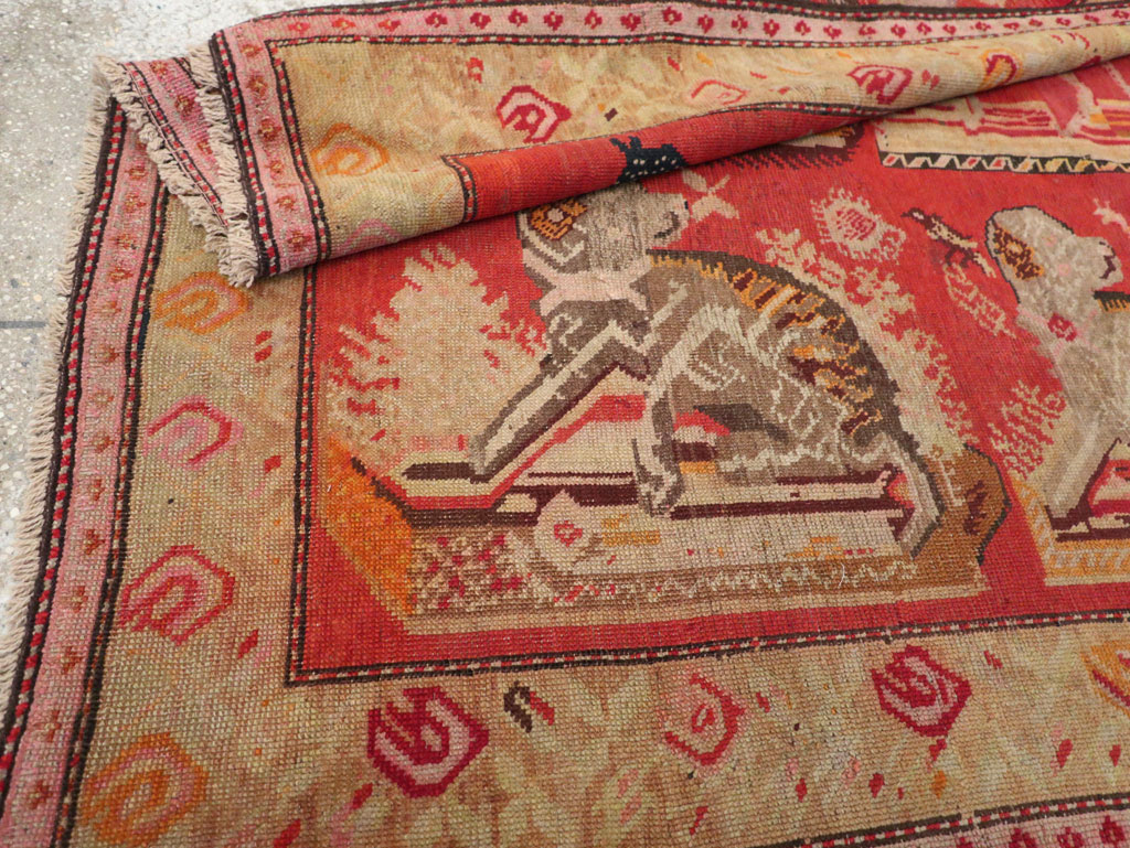 Antique Russian Karabagh Pictorial Rug, No.31914 - Galerie Shabab