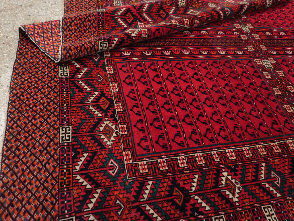 Vintage Central Asian Tekke Accent Rug, No.31915 - Galerie Shabab