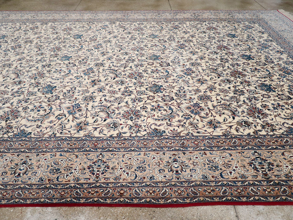 Persian Nain Large Carpet, No.31920 - Galerie Shabab