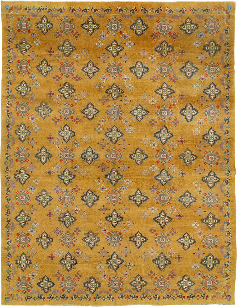 Vintage Indian Room Size Carpet, No.31921 - Galerie Shabab