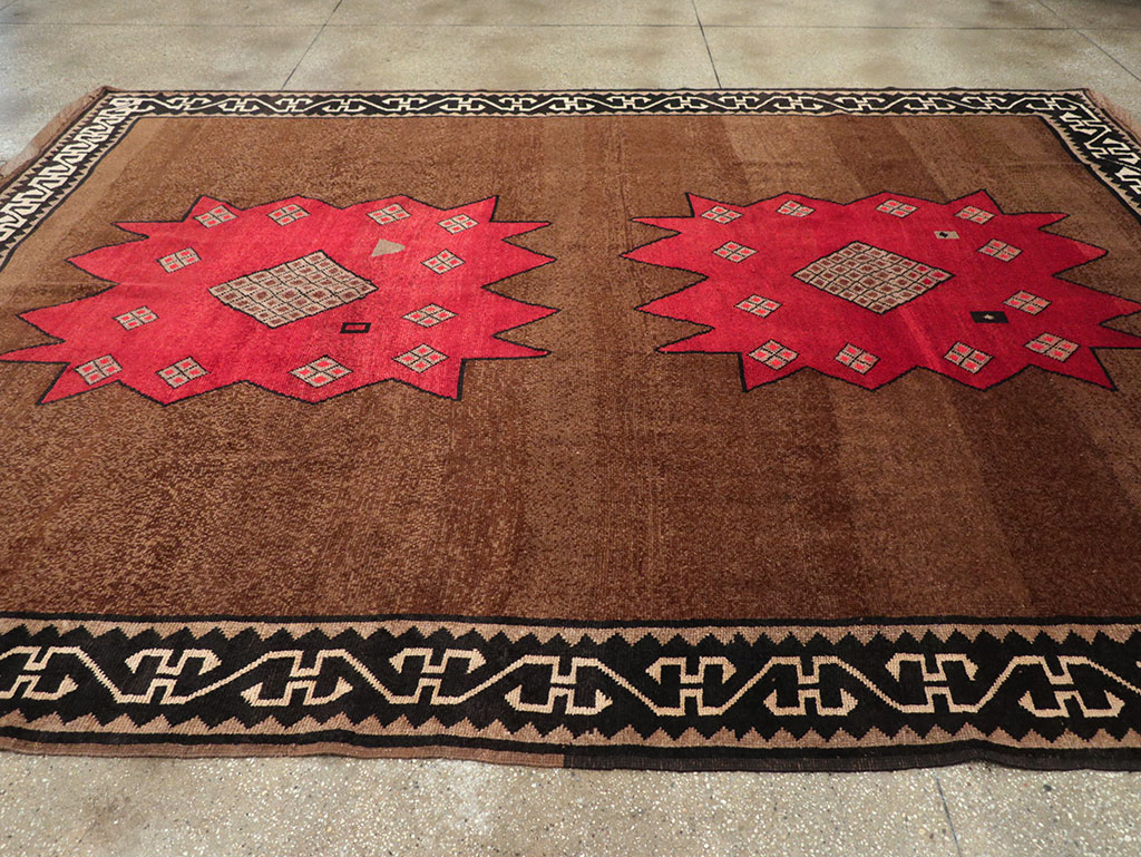 Tribal Vintage Turkish Anatolian Room Size Carpet, No.31924 - Galerie Shabab