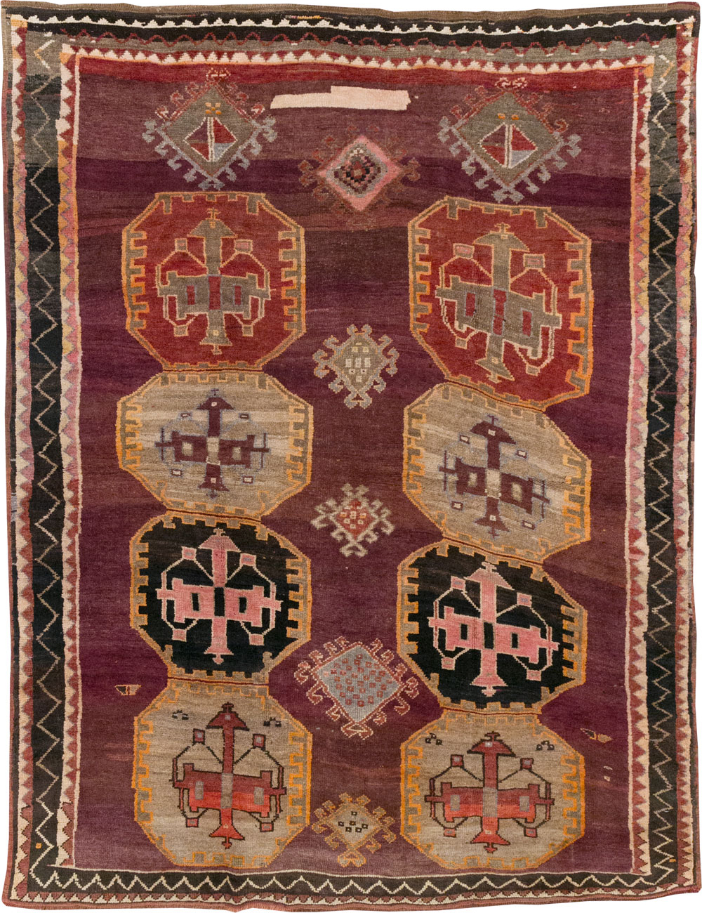 Vintage Turkish Anatolian Small Room Size Carpet, No.31925 - Galerie Shabab
