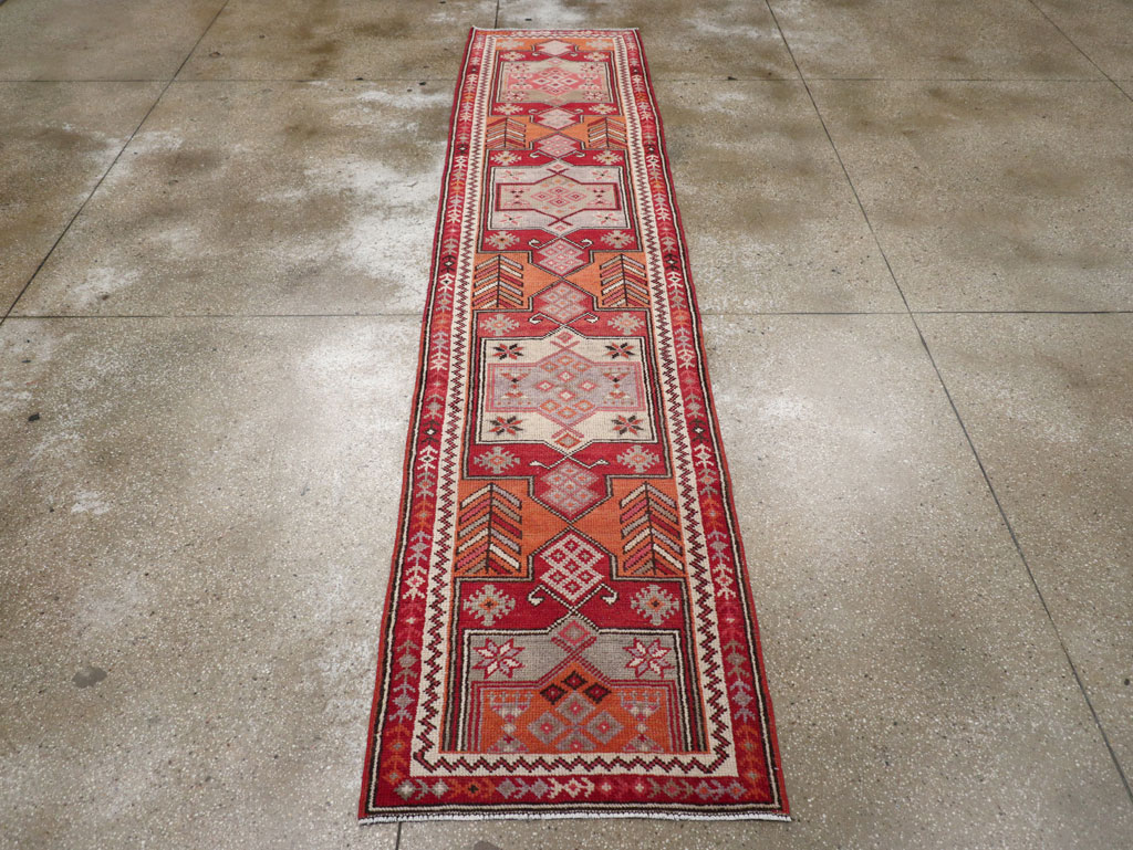 Vintage Turkish Tribal Runner, No.31928 - Galerie Shabab