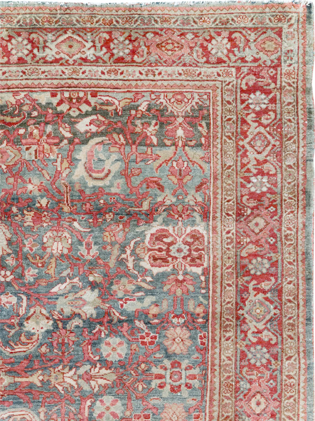 Antique Persian Bidjar Accent Rug, No.31933 - Galerie Shabab