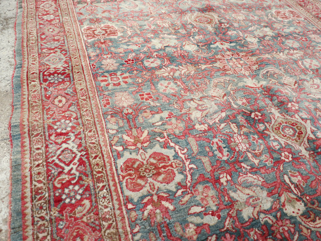 Antique Persian Bidjar Accent Rug, No.31933 - Galerie Shabab