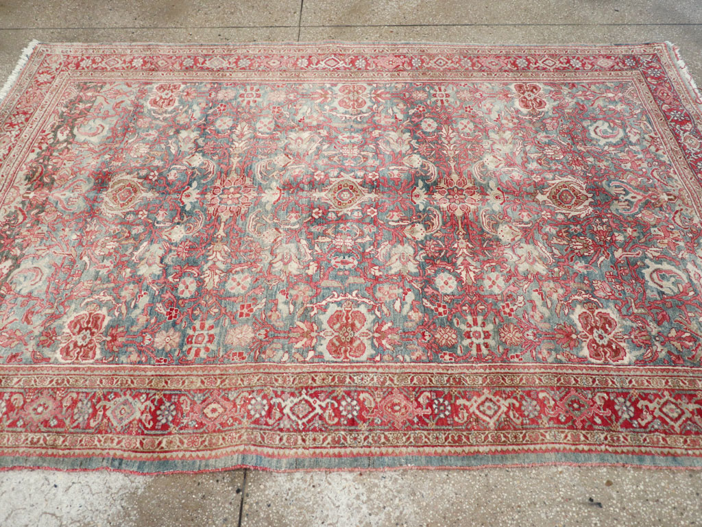 Antique Persian Bidjar Accent Rug, No.31933 - Galerie Shabab