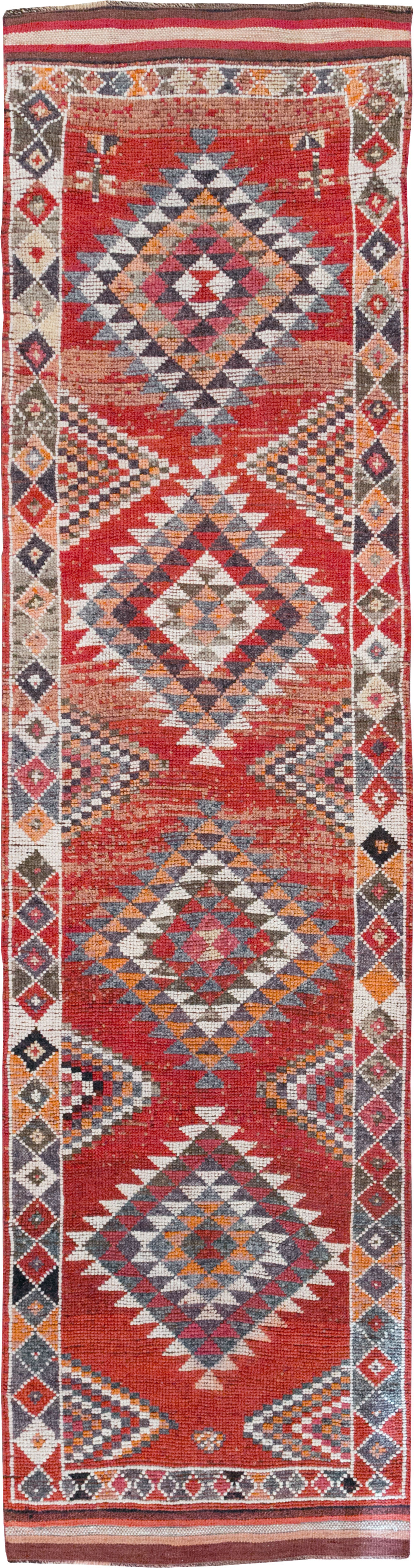 Vintage Turkish Tribal Runner, No.31934 - Galerie Shabab