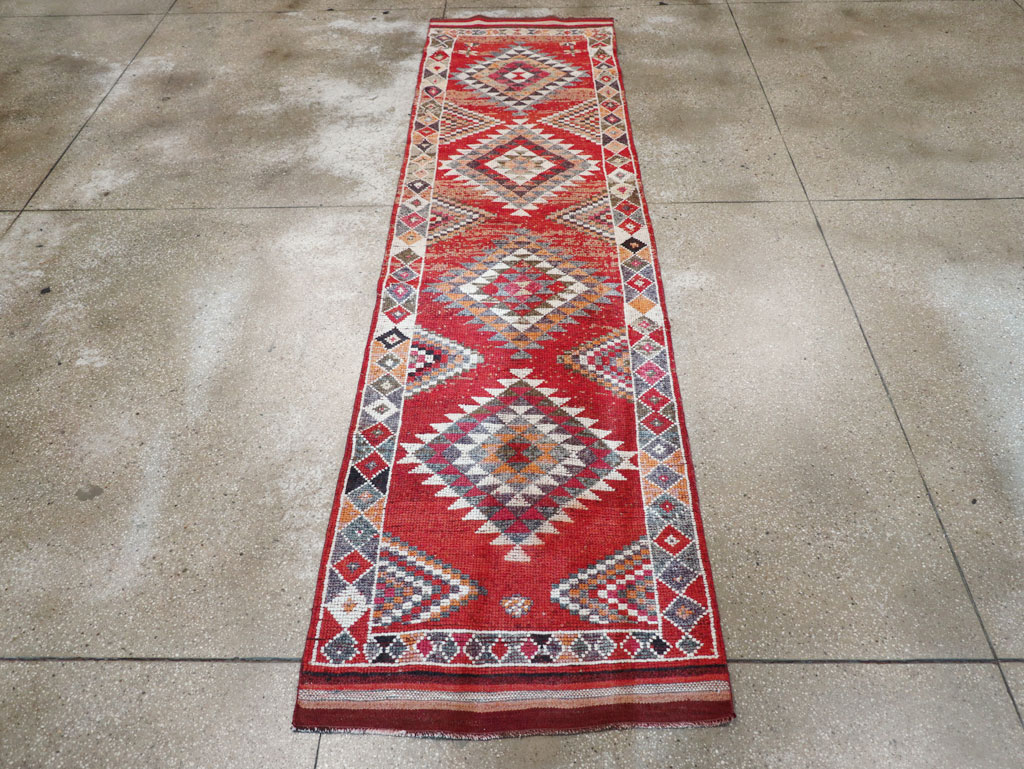 Vintage Turkish Tribal Runner, No.31934 - Galerie Shabab