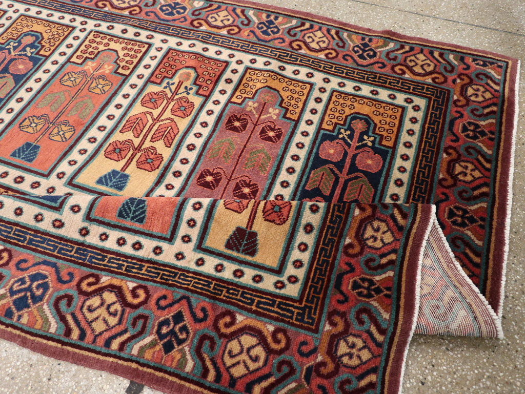 Vintage East Turkestan Khotan Accent Carpet, No.31937 - Galerie Shabab