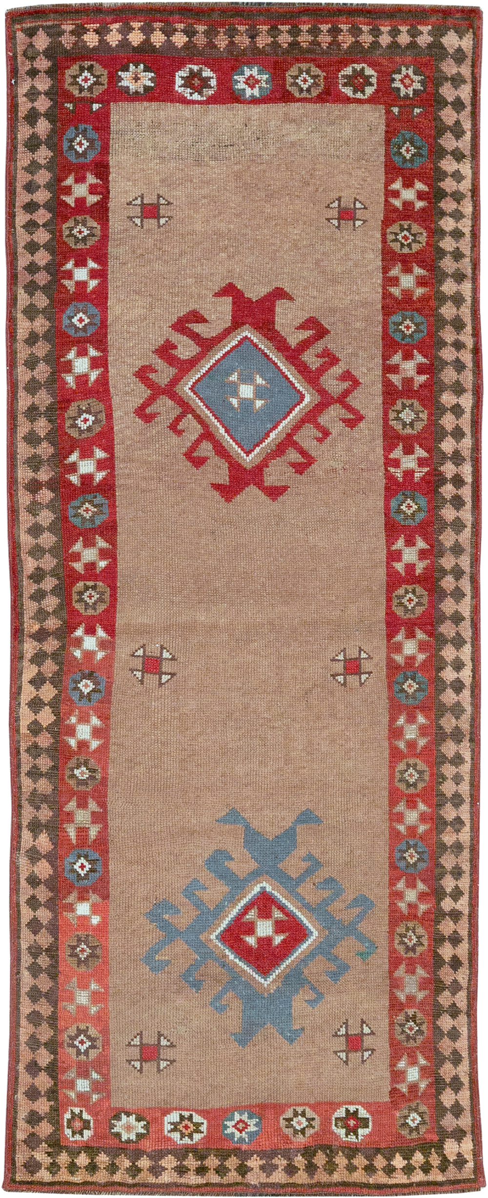 Antique Persian Camel Hair Serab Runner, No.31940 - Galerie Shabab
