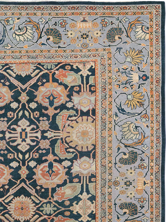 Antique Persian Mahal Room Size Carpet, No.31942 - Galerie Shabab